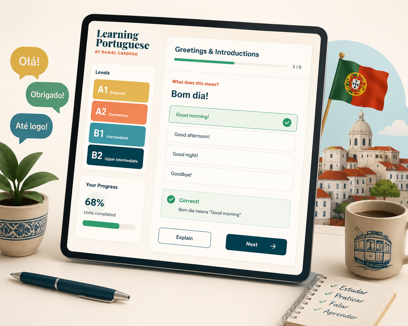 Learning Portuguese Interactive Practice